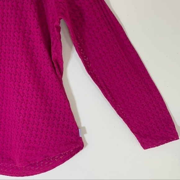 Eddie Bauer Semi Sheer Lightweight Hoodie Hooded Magenta Women’s 2XL Plus Size - Picture 5 of 9